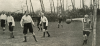 An Aldershot shot for goal is saved by the Corinthians’ goalkeeper, 2nd Lieutenant N V C Turner (Rough Riders Yeomanry).