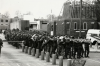 A significant moment in the life of Montgomery Lines, 2 Para march out of the main gate past the guardroom on 28 April 1982, as they began their deployment to the Falklands War.