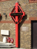 The 47th Division Cross from High Wood, outside the London Irish Rifles HQ, Camberwell. (Photo by Paul Vickers)