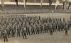 Parade of Canadian soldiers at the Aldershot Recreation Ground (football stadium) at the presentation of the Freedom of the Borough to the Canadian Army Overseas, on 26 Sept. 1945.